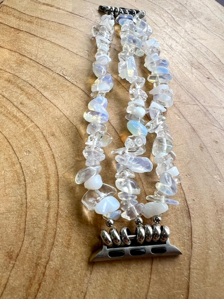 Opalite Crystal Chip Watch Strap for Apple Smart Watch 38/40/41