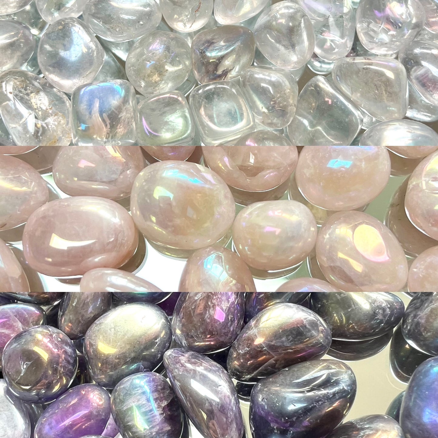 Aura Quartz Tumblestones