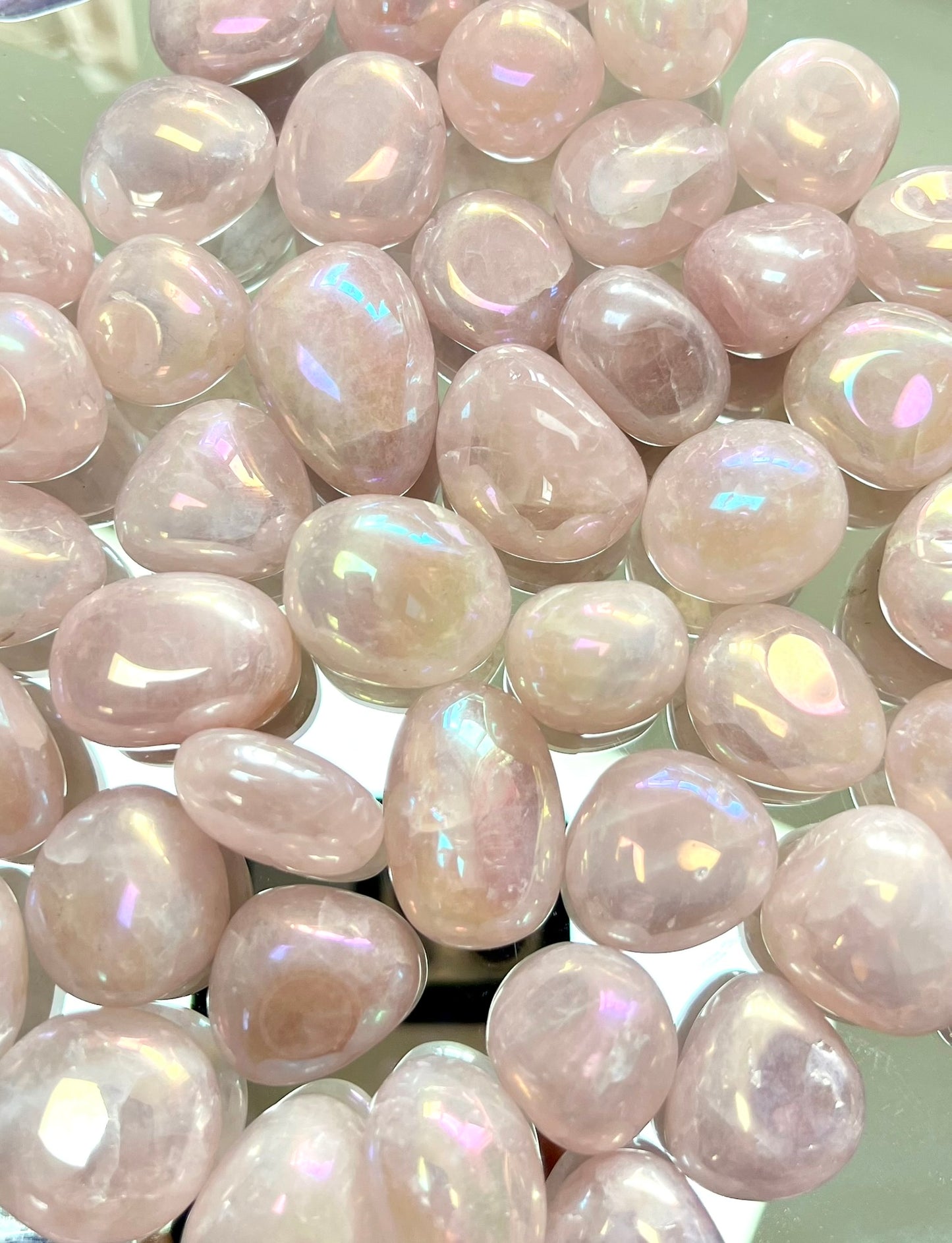 Rose Quartz Aura Tumblestones
