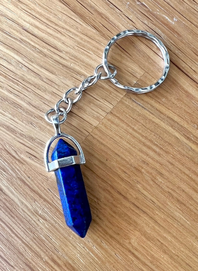 Crystal Gemstone Keyring Point