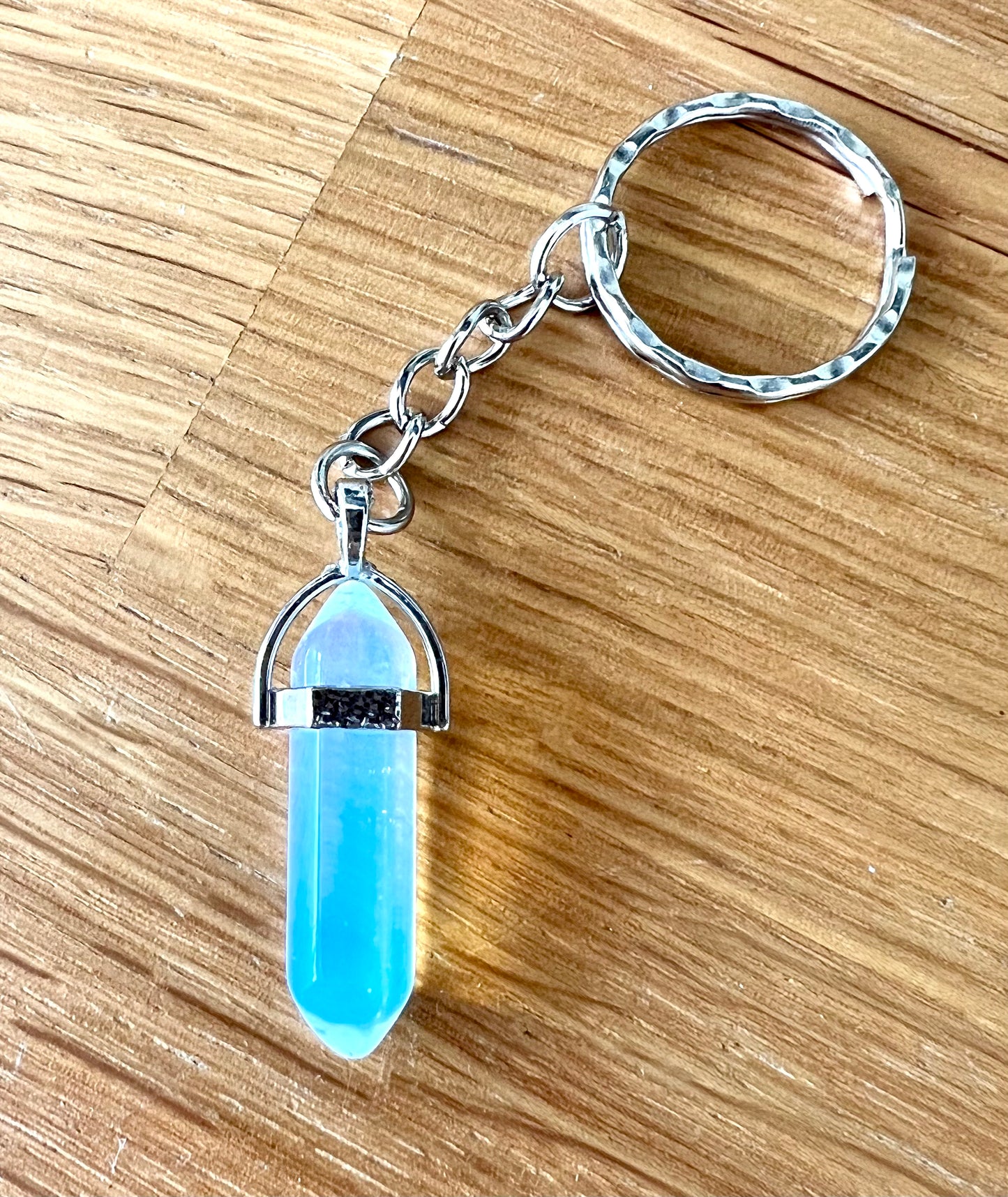 Crystal Gemstone Keyring Point