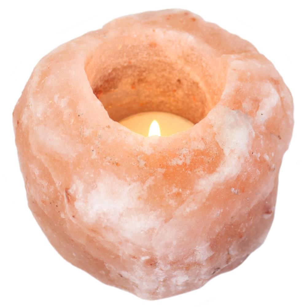 Himalayan Salt Tea-Light Candle Holder - Crystal Boutique.co.uk