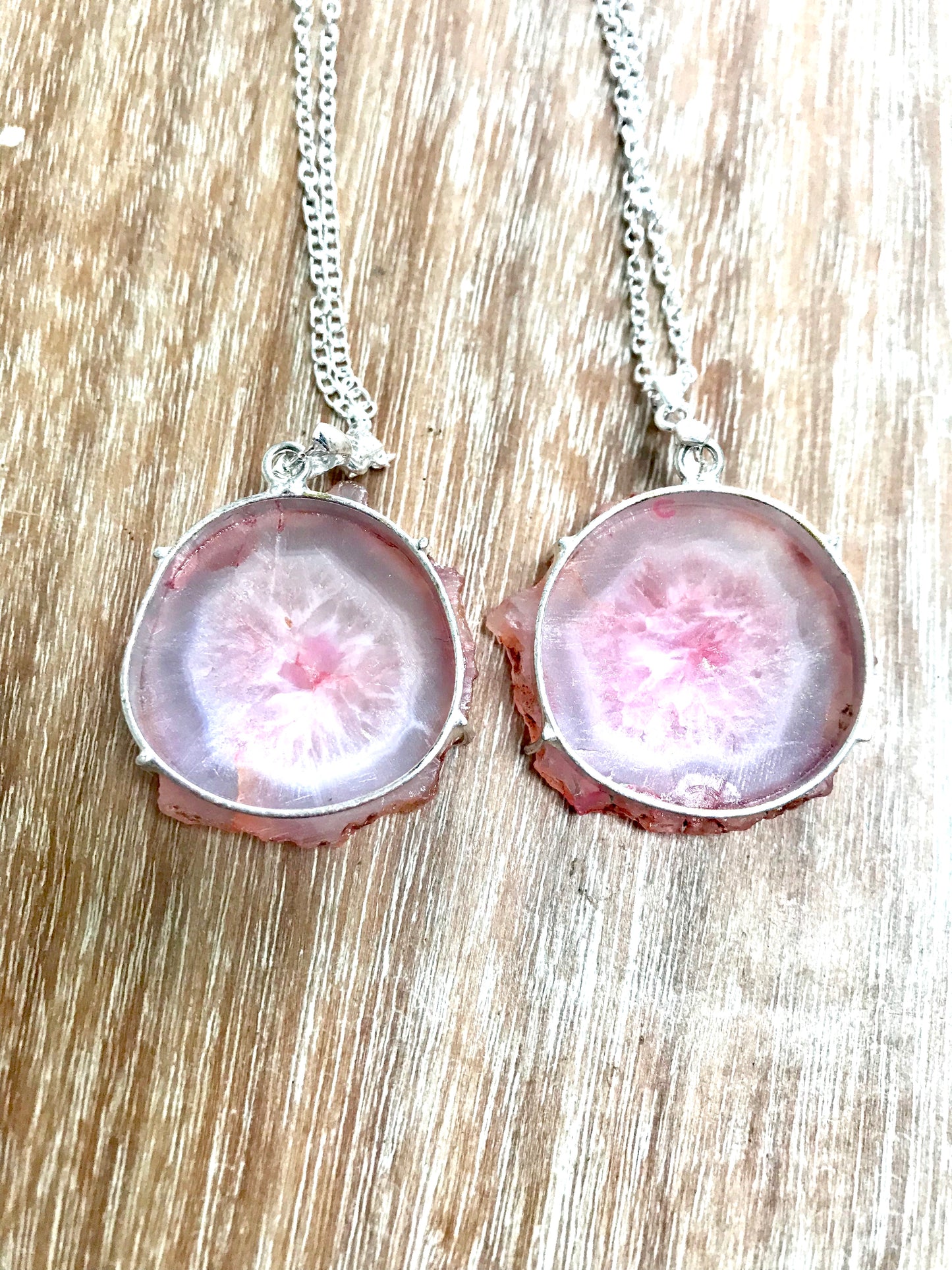 Solar Quartz Pendant Necklace 925 SIlver - Energy Enhancing