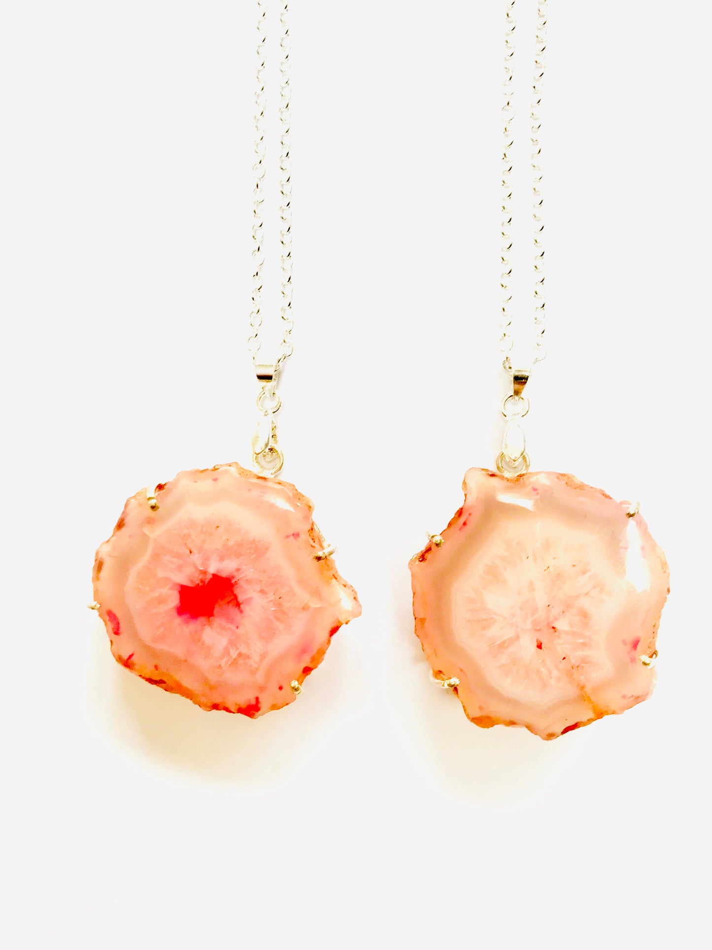 Solar Quartz Pendant Necklace 925 SIlver - Energy Enhancing