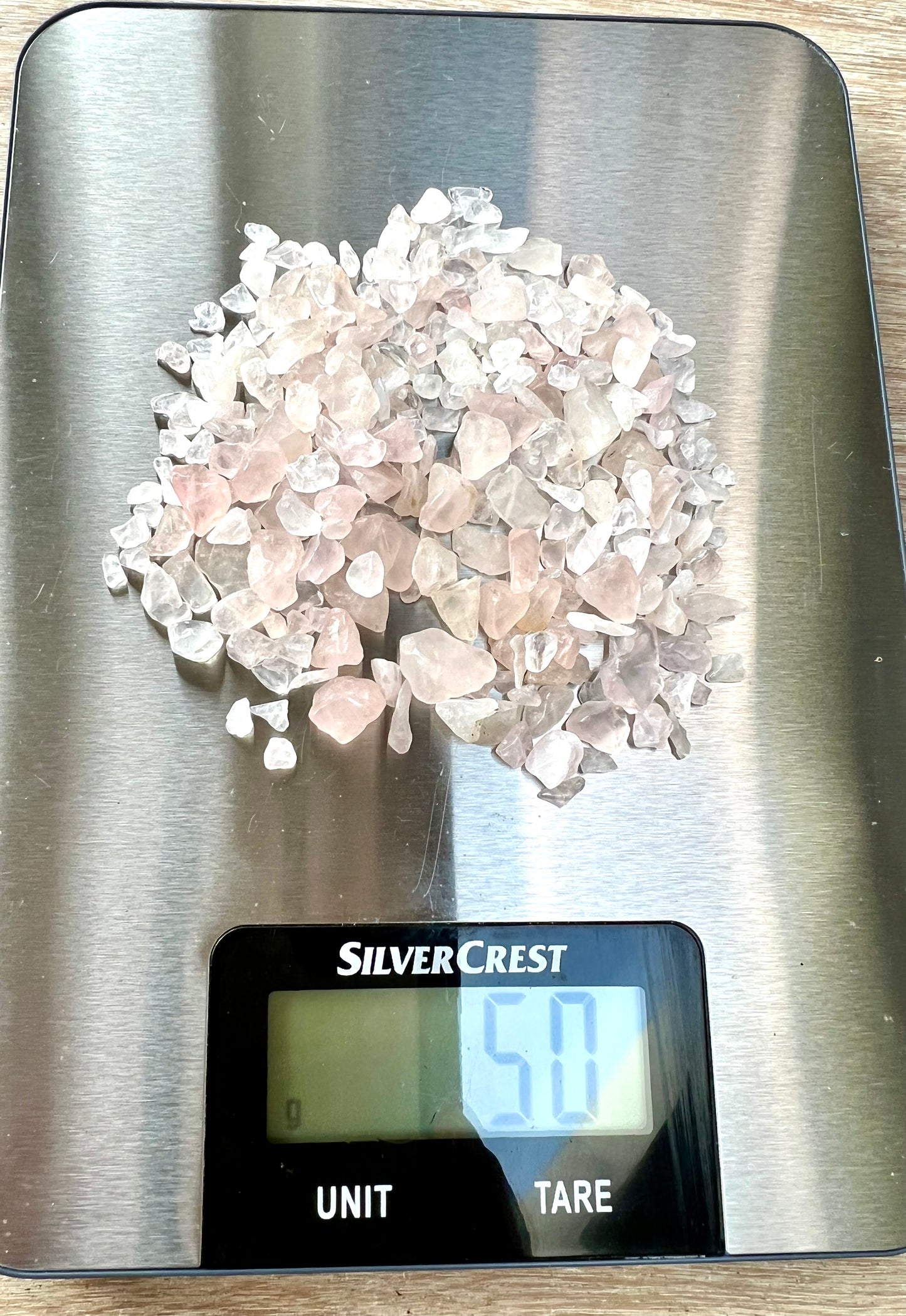 Rose Quartz Natural Undrilled Crystal Craft Chips