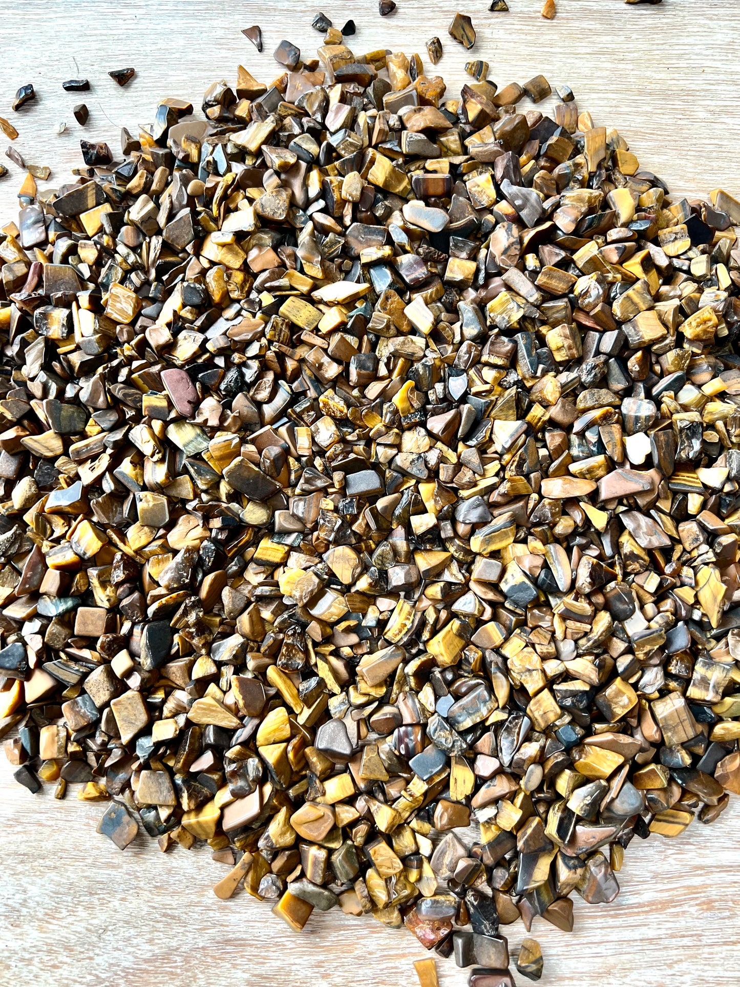Tigers Eye Natural Undrilled Crystal Craft Chips