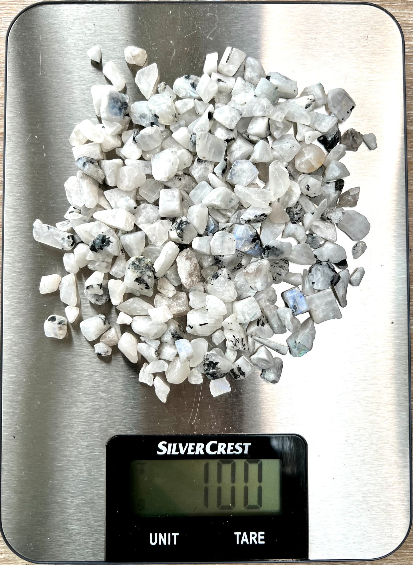 Rainbow Moonstone Natural Undrilled Crystal Craft Chips