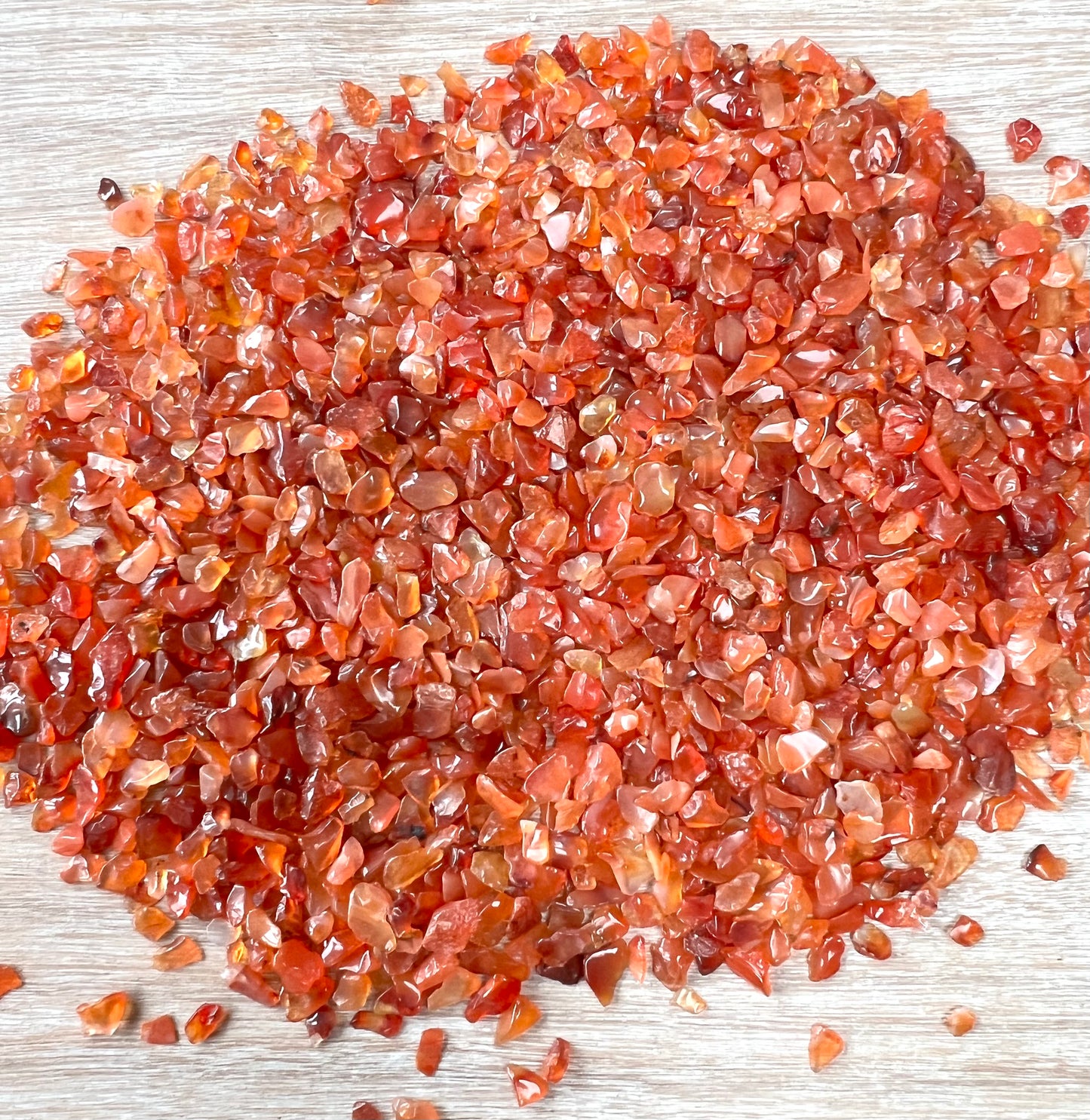 Carnelian Natural Undrilled Crystal Craft Chips