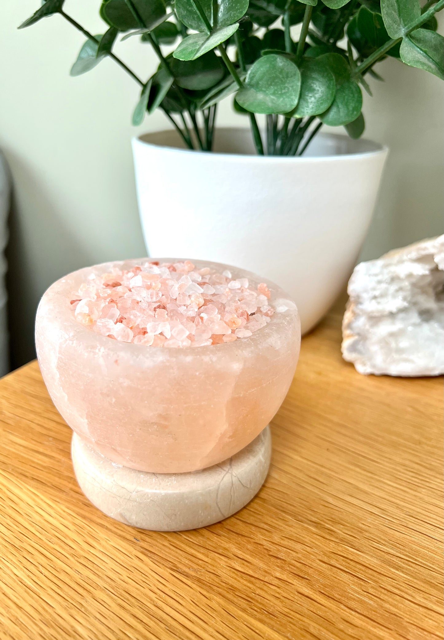 Himalayan Salt Mini Fire Bowl USB Colour Changing Lamp - Crystal Boutique.co.uk