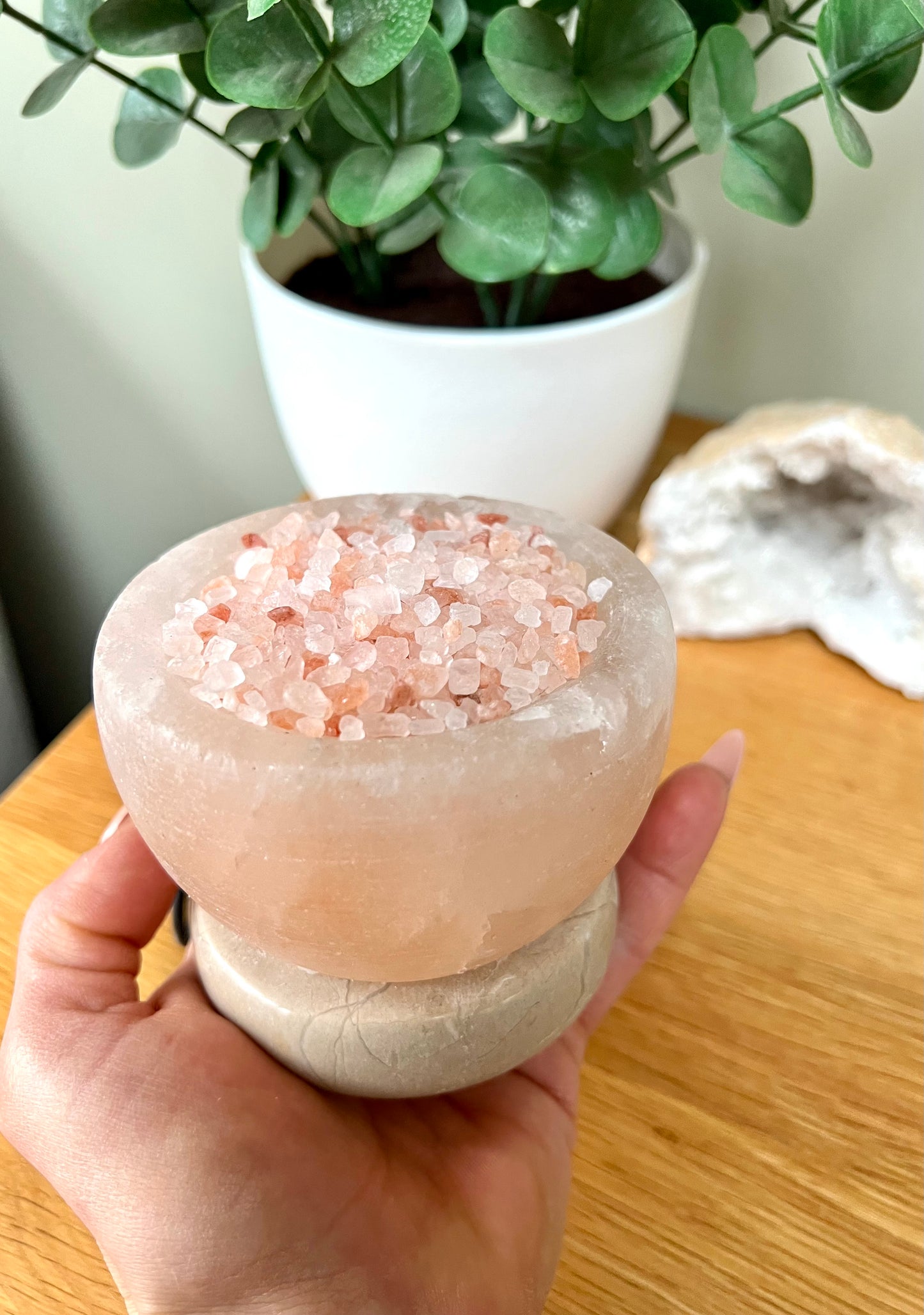Himalayan Salt Mini Fire Bowl USB Colour Changing Lamp - Crystal Boutique.co.uk