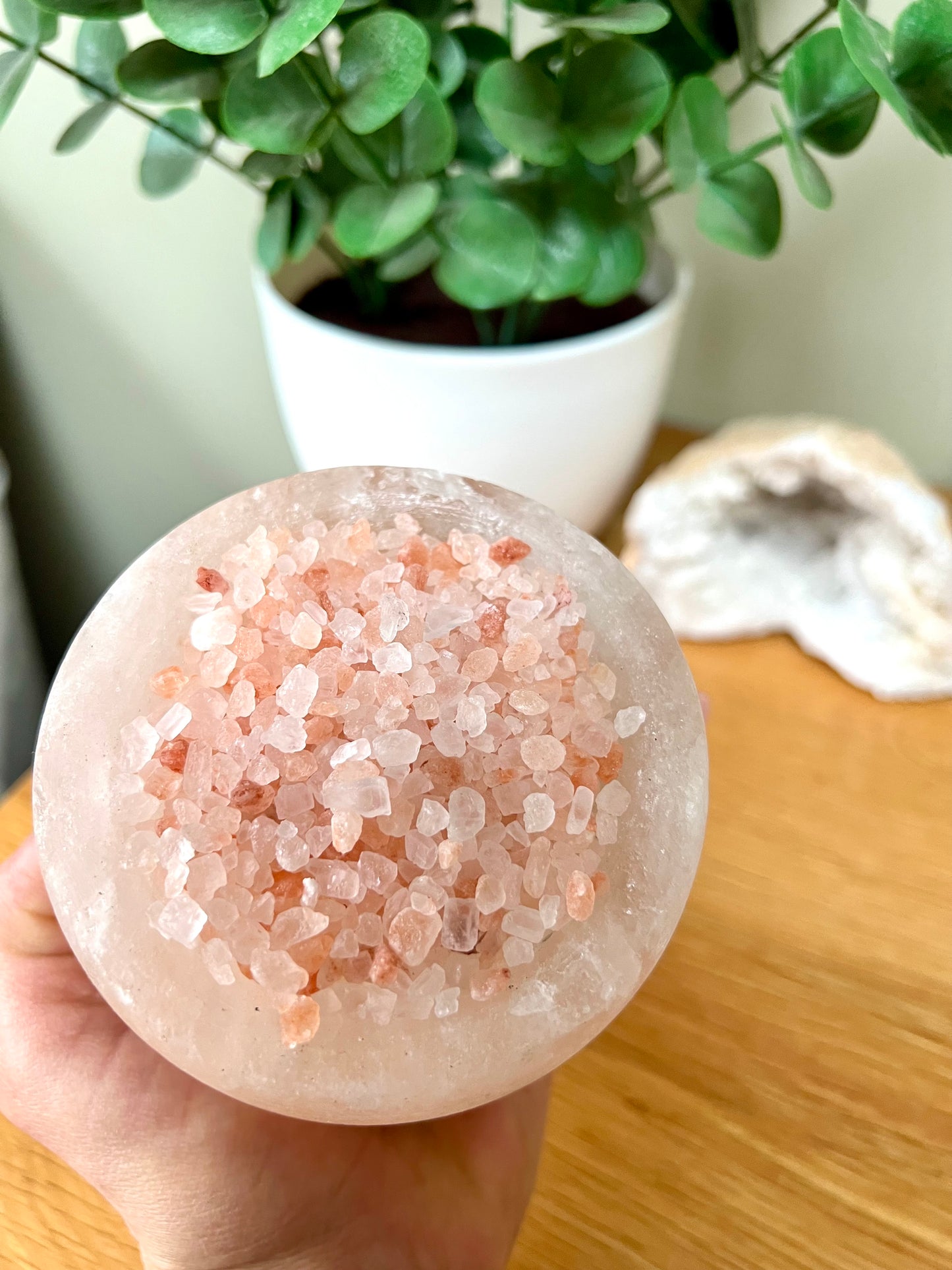 Himalayan Salt Mini Fire Bowl USB Colour Changing Lamp - Crystal Boutique.co.uk