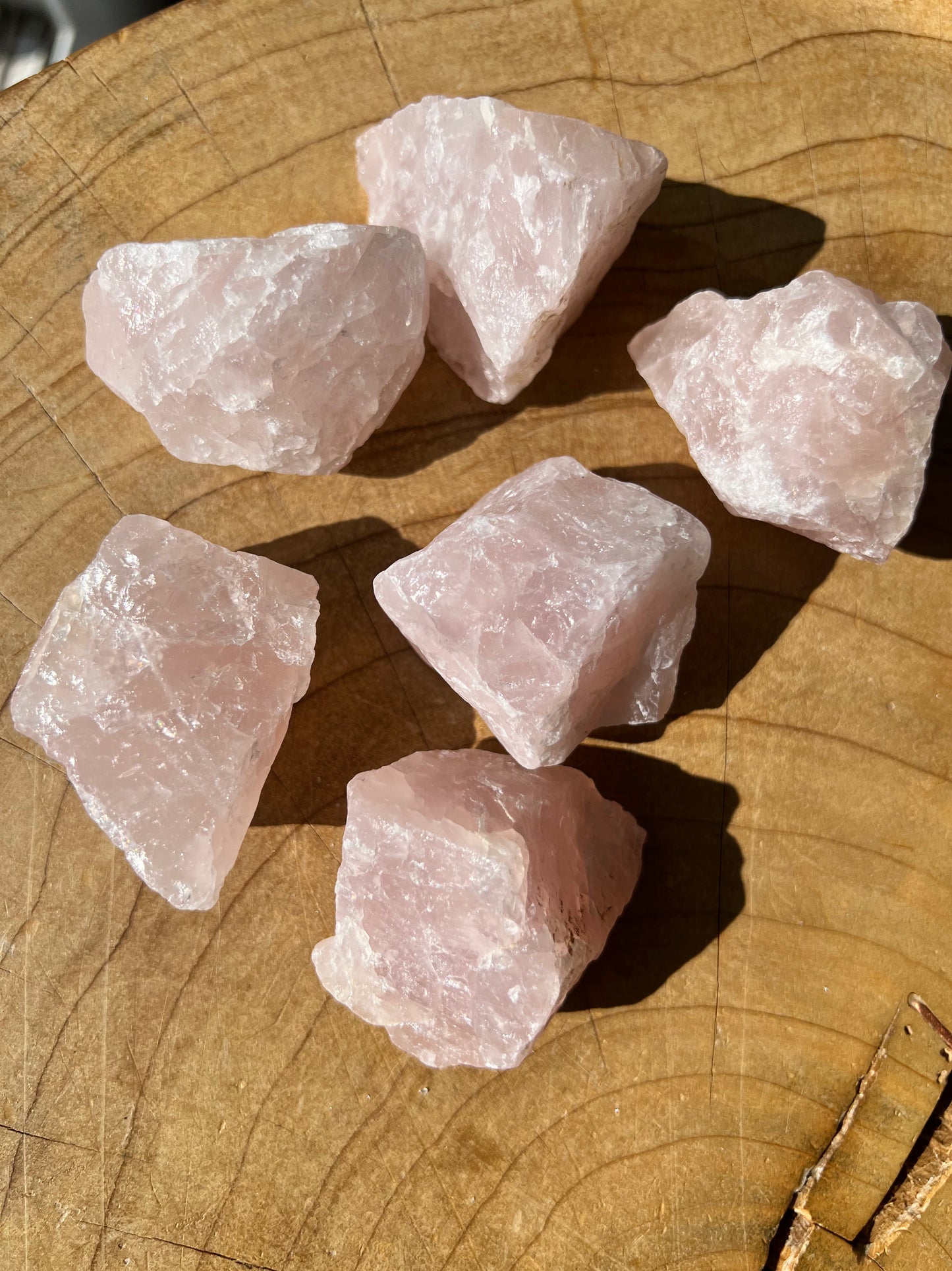 Rose Quartz Rough Crystal - Crystalboutique.co.uk