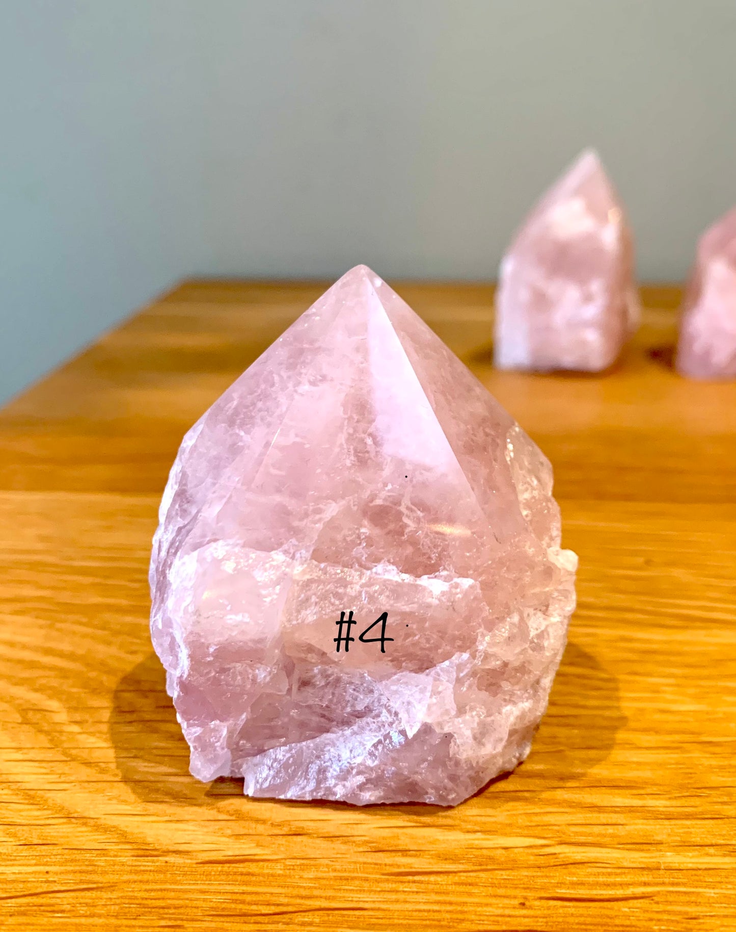 Rose Quartz Point - CrystalBoutique.co.uk