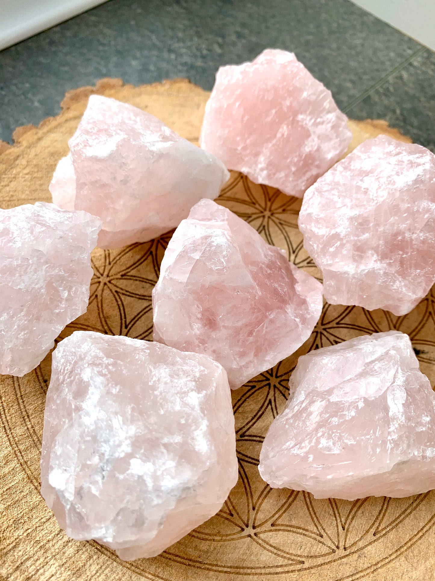Rose Quartz Rough Crystal - Crystalboutique.co.uk