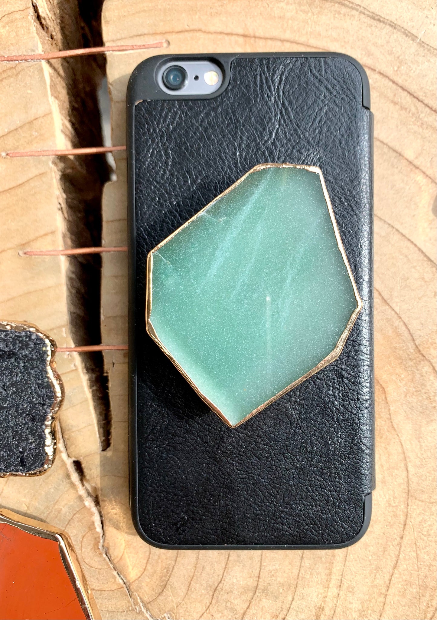 Aventurine Crystal Phone Grip - CrystalBoutique.co.uk