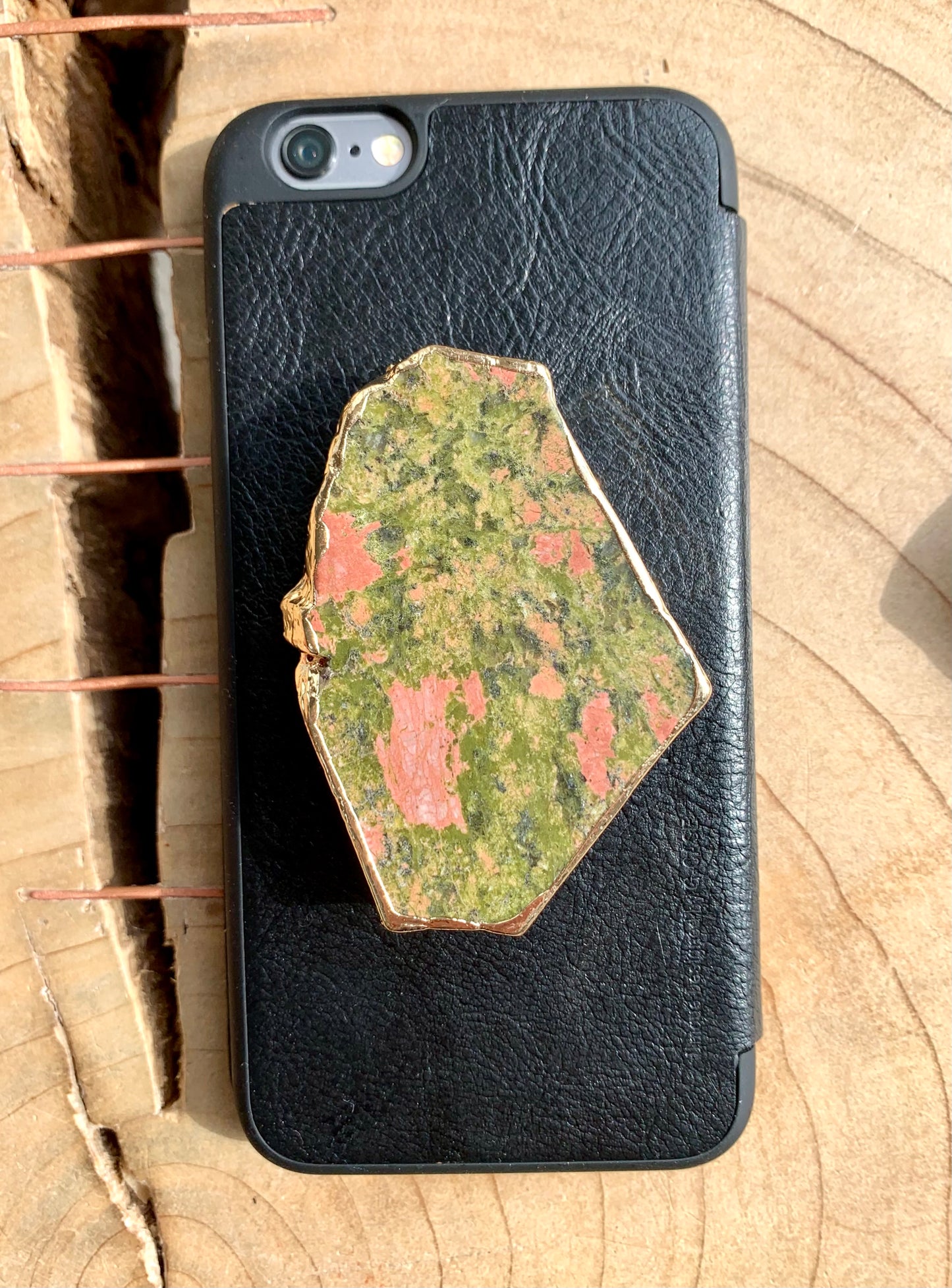 Unakite Crystal Phone Grip - CrystalBoutique.co.uk