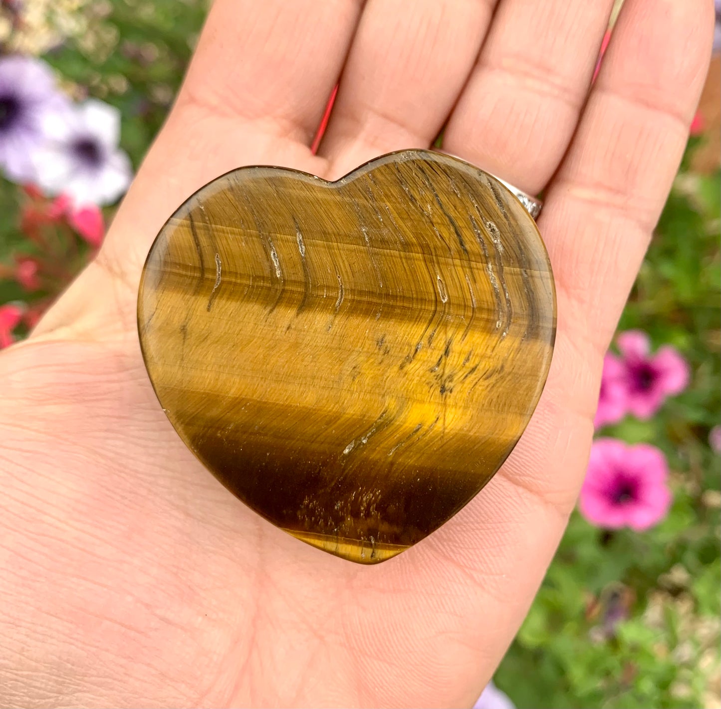 Tiger Eye Crystal Gemstone Mobile Phone Grip