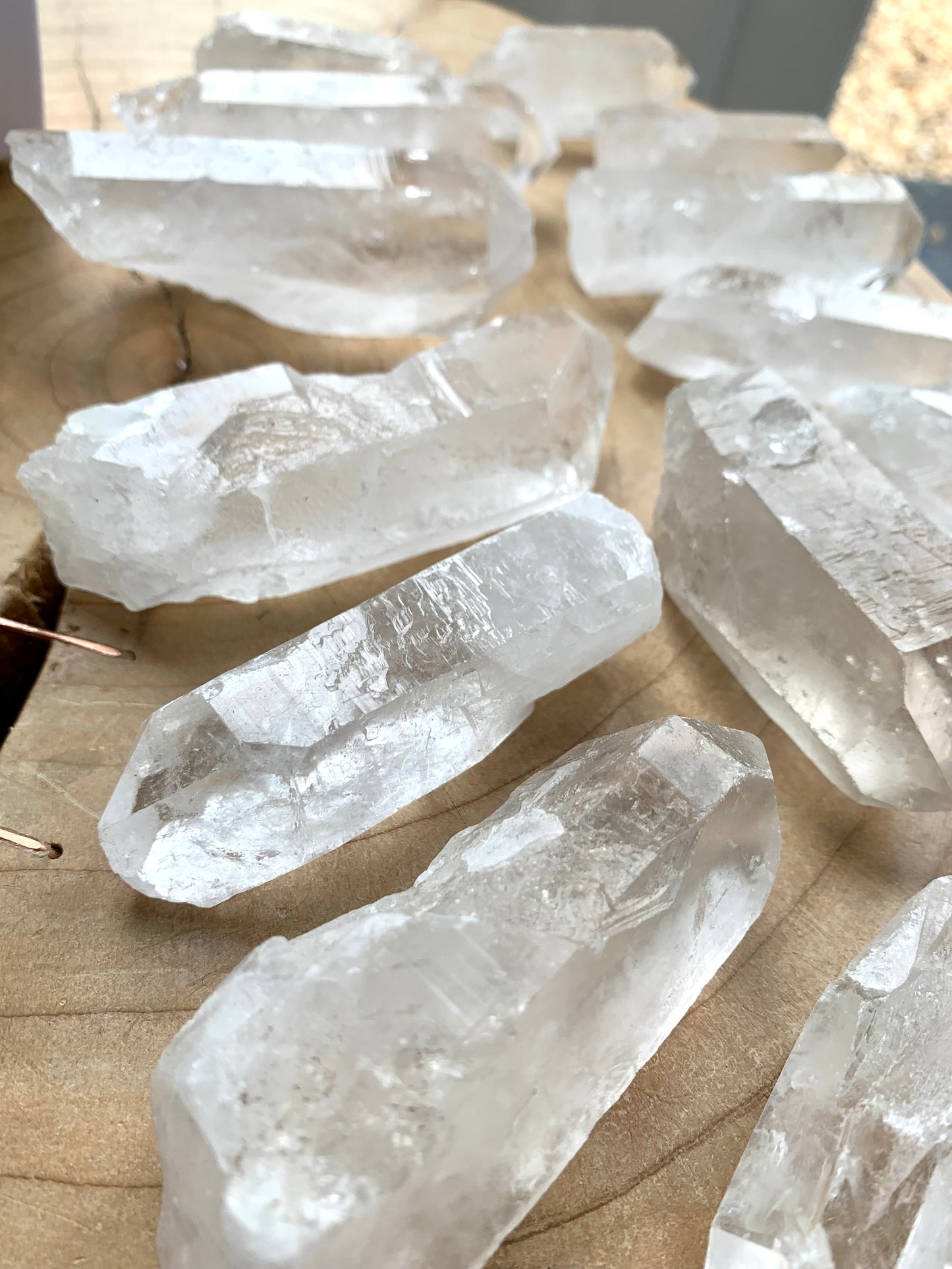 Large Clear Quartz Rough Points