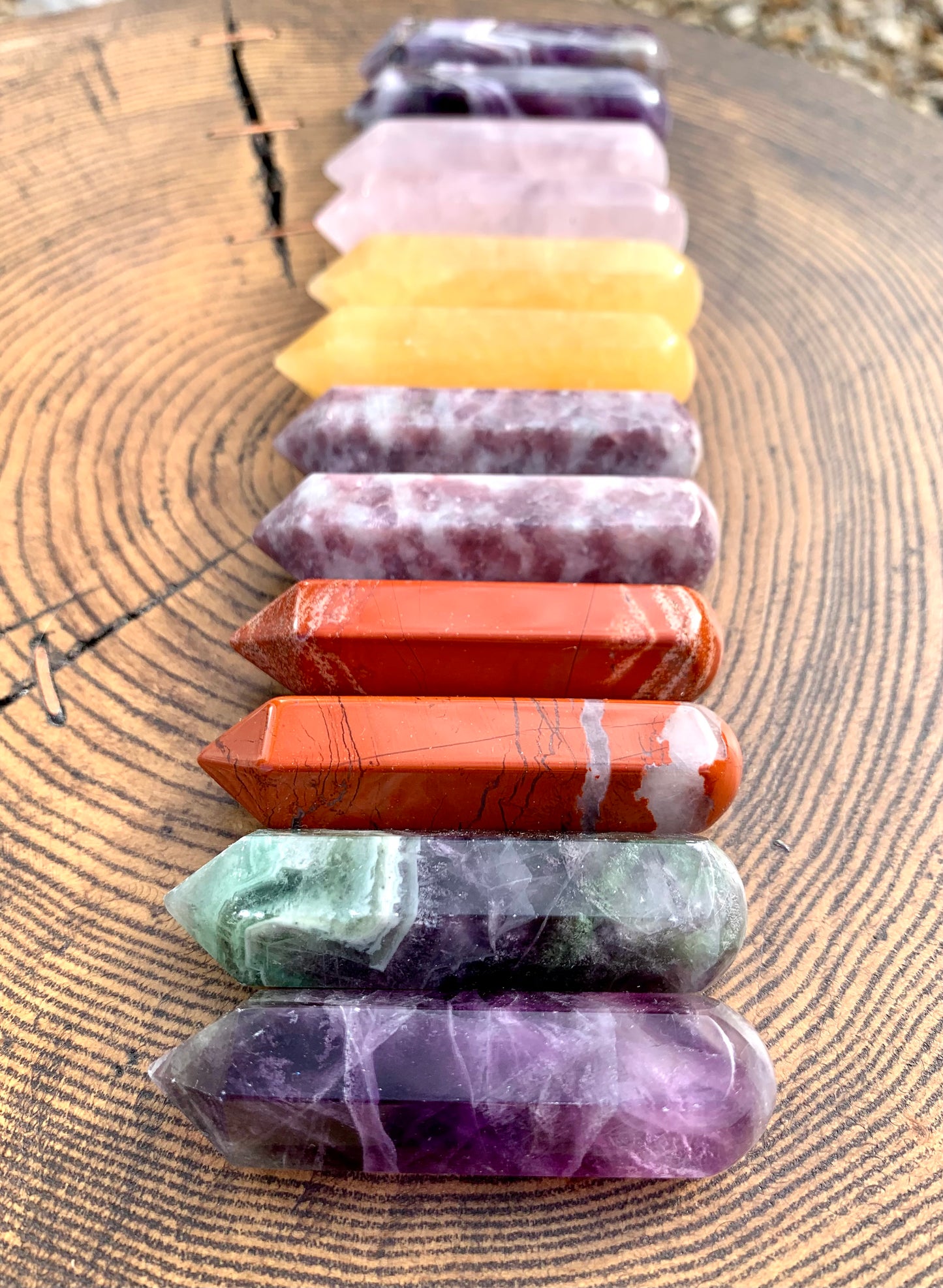 Crystal Wand Point Rounded End