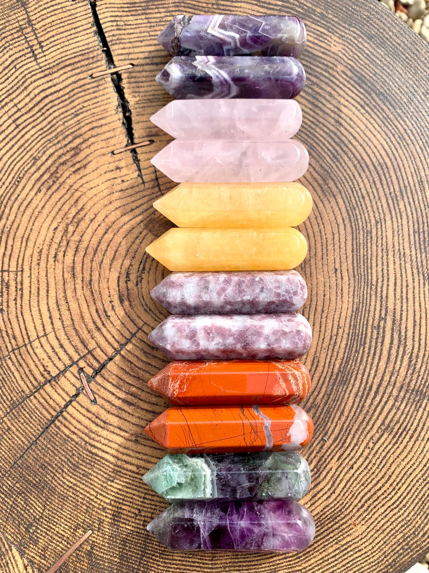 Crystal Wand Point Rounded End