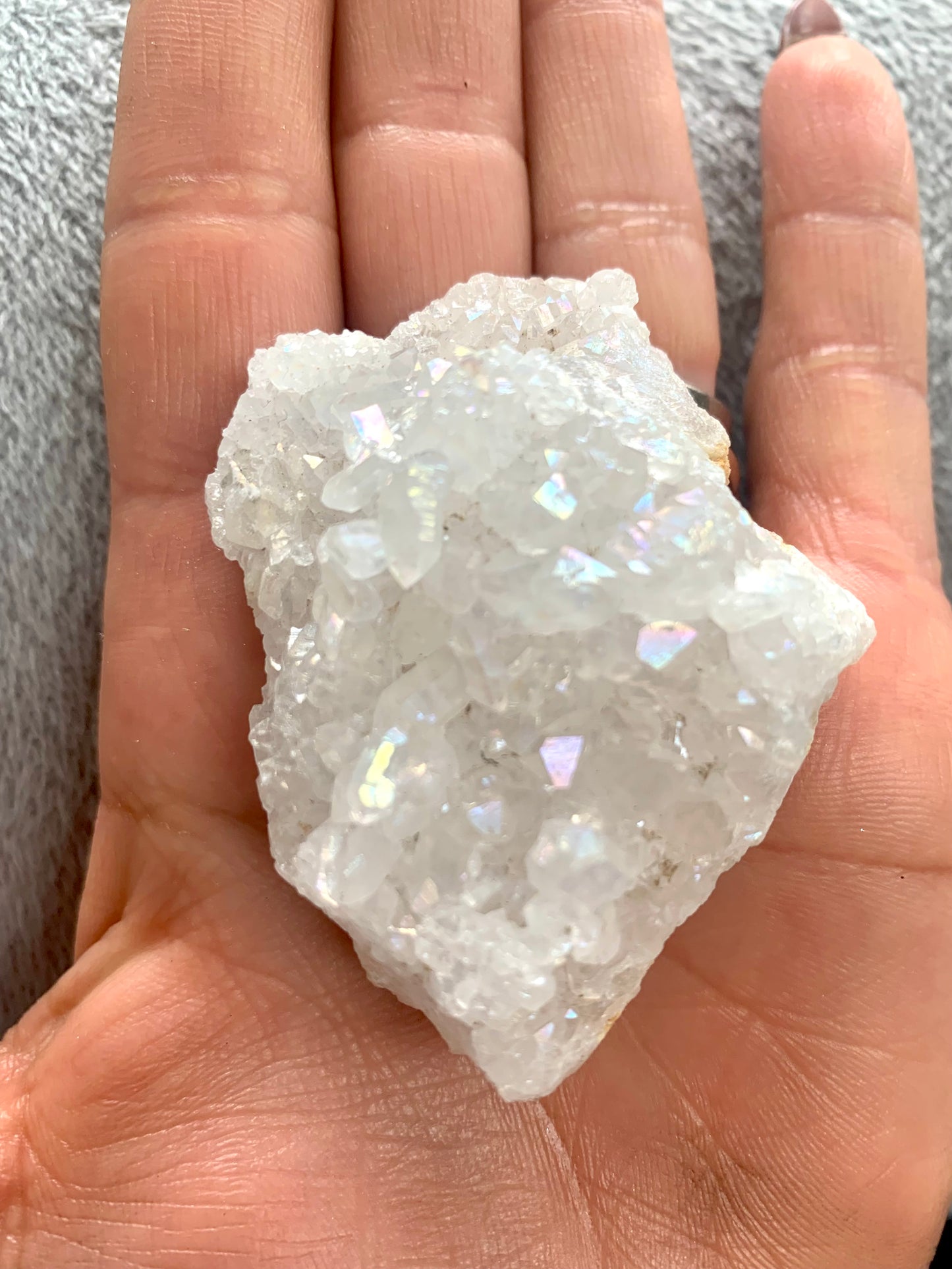 Angel Aura Quartz Geode Halves & Clusters