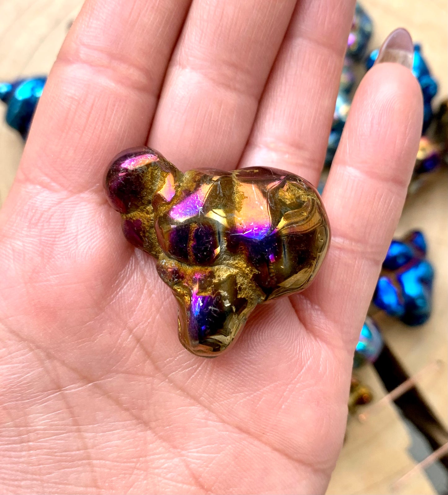 Chalcedony Rainbow Aura Space Bubbles