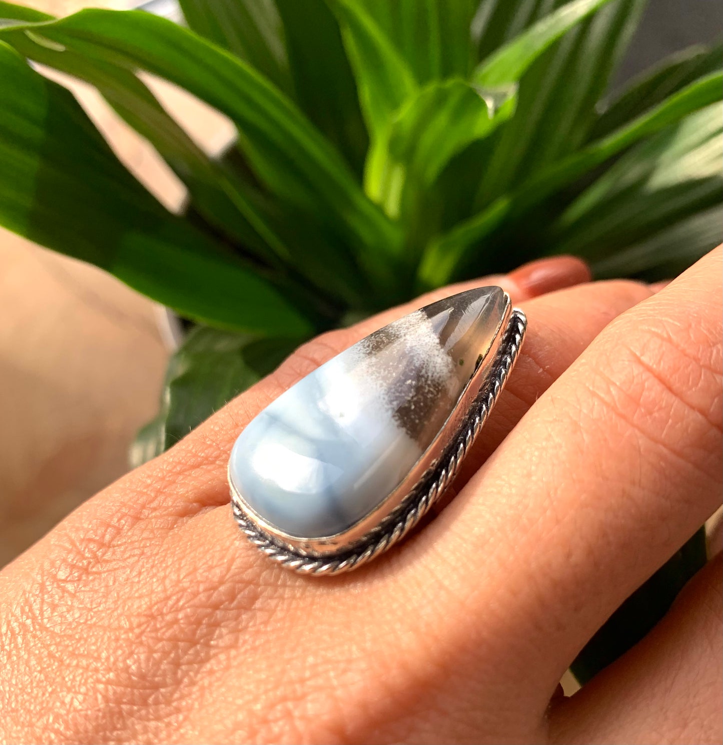 Owyhee Opal Crystal Statement Ring