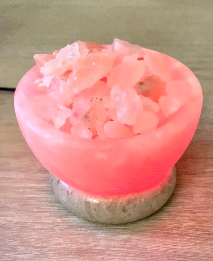 Himalayan Salt Mini Fire Bowl USB Colour Changing Lamp - Crystal Boutique.co.uk