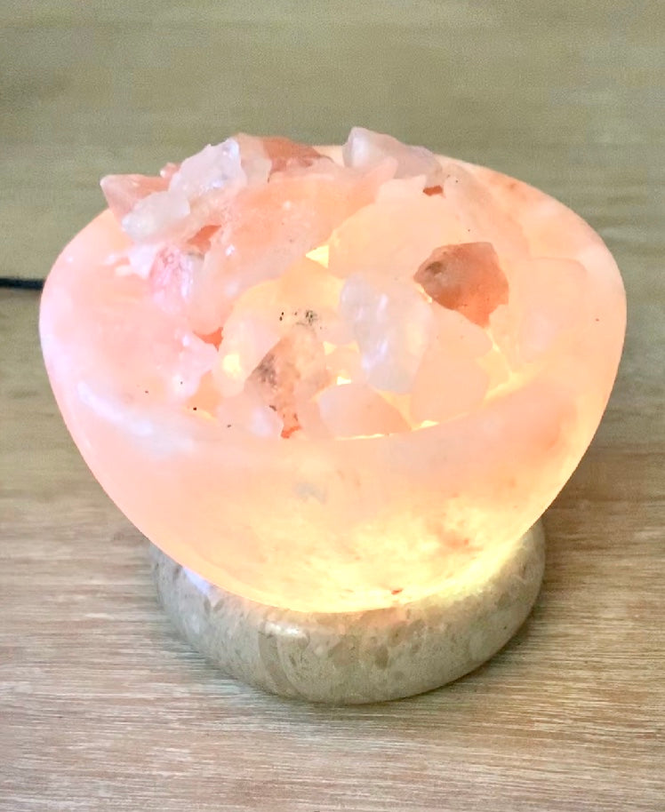 Himalayan Salt Mini Fire Bowl USB Colour Changing Lamp - Crystal Boutique.co.uk