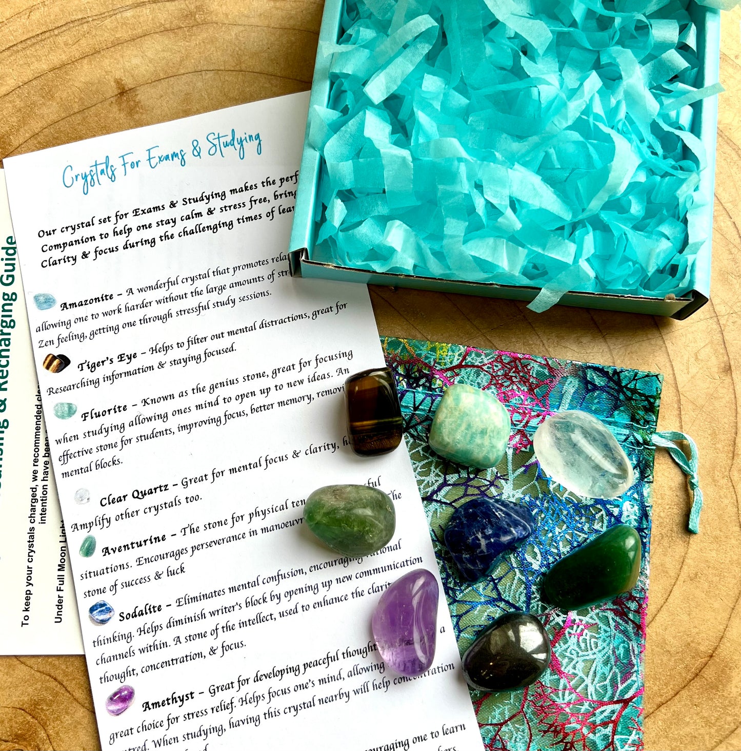 Crystals for Exams & Studying Gift Set