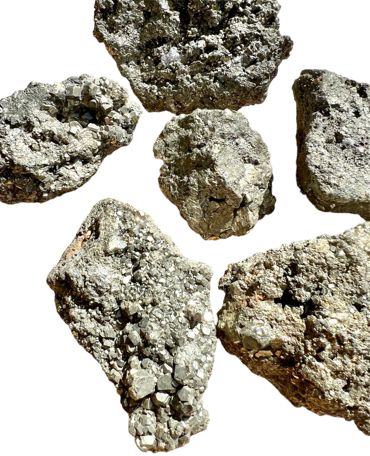 Pyrite ''Fools Gold'' Rough Large Cluster Specimen