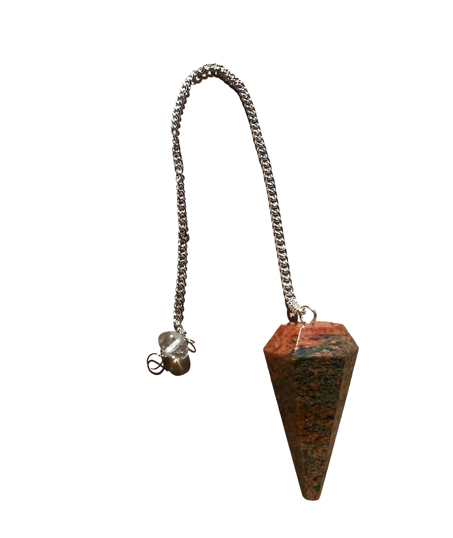 Unakite Crystal Dowsing Pendulums