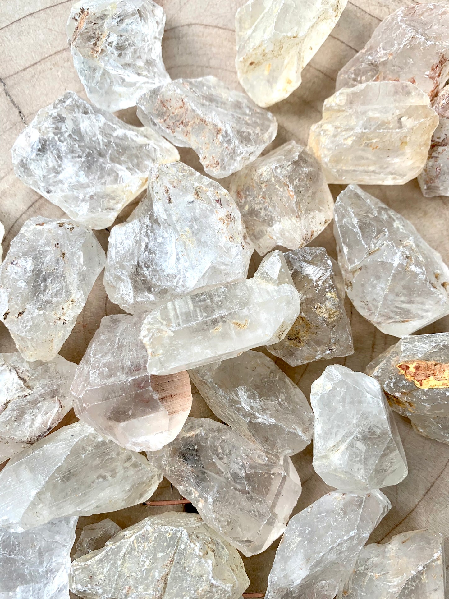 Clear Rock Quartz Rough Crystal Stone