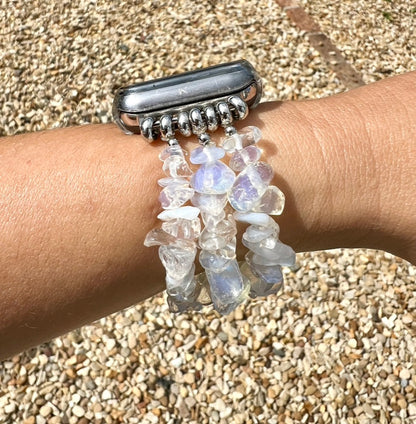 Opalite Crystal Chip Watch Strap for Apple Smart Watch 38/40/41