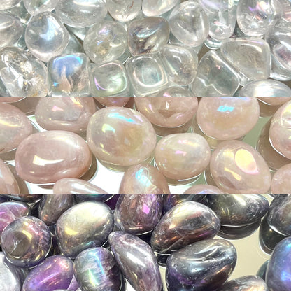 Aura Quartz Tumblestones