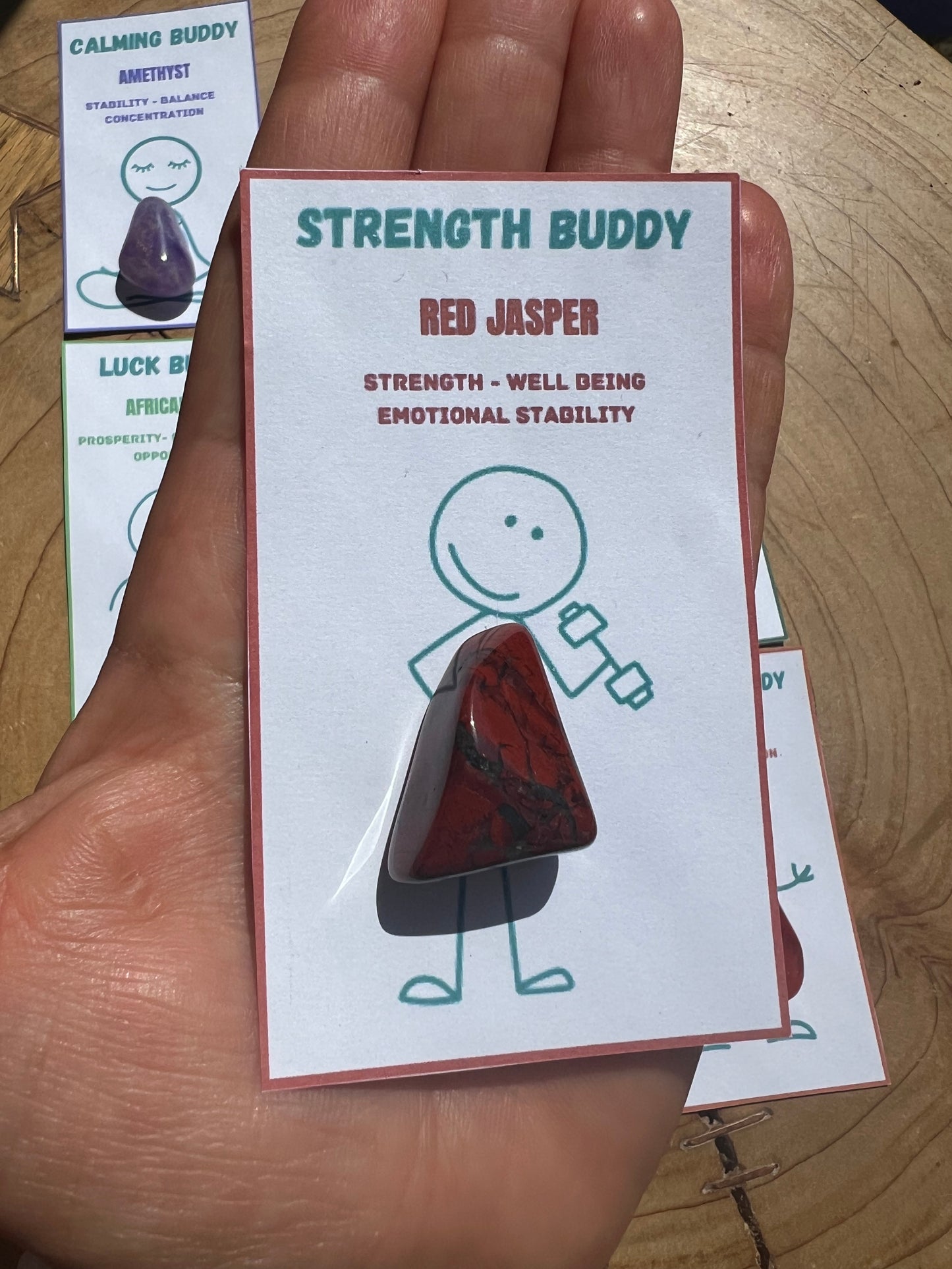 Crystal Buddy: Calming, Strength, Luck, Protection & More – Perfect for Kids and Adults