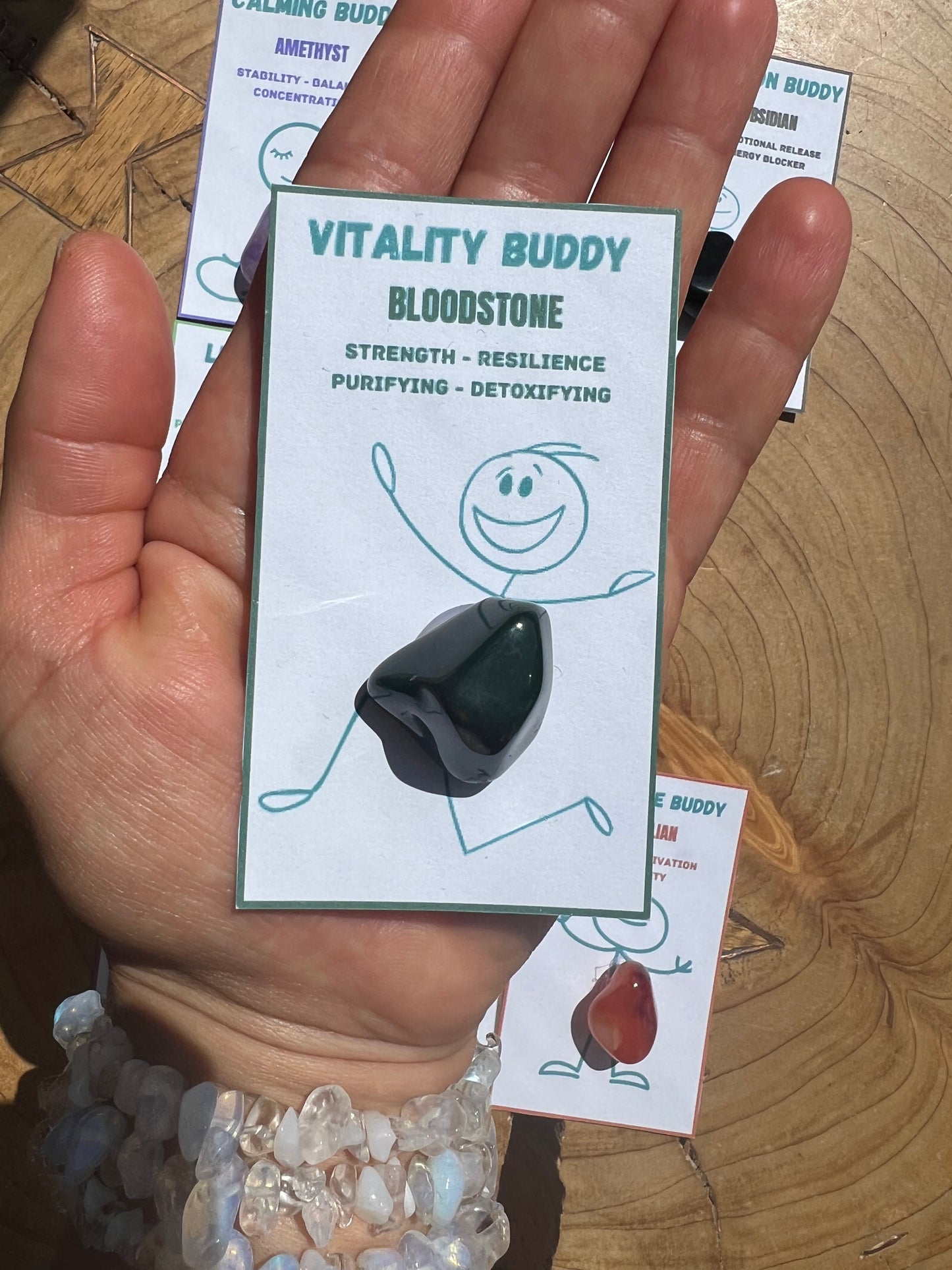 Crystal Buddy: Calming, Strength, Luck, Protection & More – Perfect for Kids and Adults