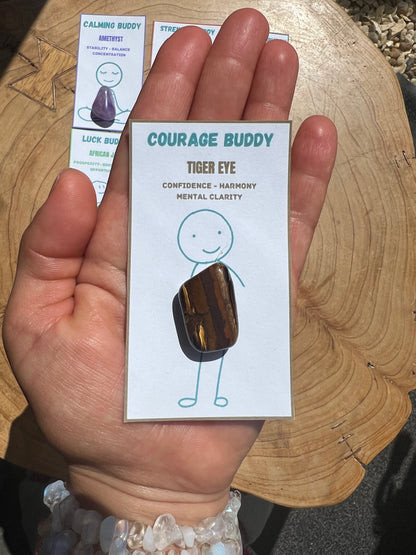 Crystal Buddy: Calming, Strength, Luck, Protection & More – Perfect for Kids and Adults