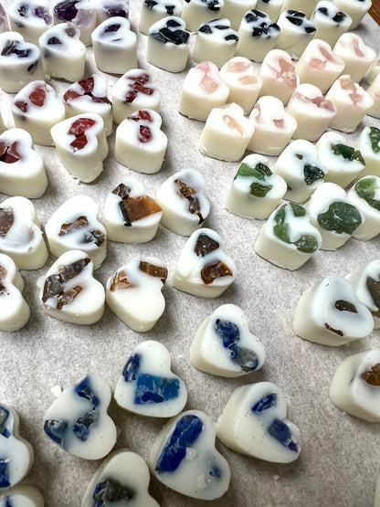 Crystal-Topped Soy Wax Heart Melts – Hand-Poured with Love - Crystal Boutique.co.uk