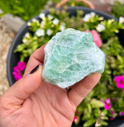 Green Fluorite One Sided Polished Crystal - Clearance - Crystal Boutique.co.uk