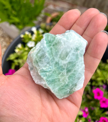 Green Fluorite One Sided Polished Crystal - Clearance - Crystal Boutique.co.uk