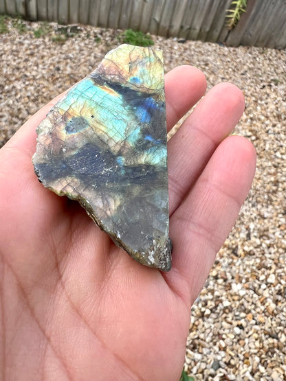 Natural Labradorite Crystals – Rough with Polished Face - Crystal Boutique.co.uk