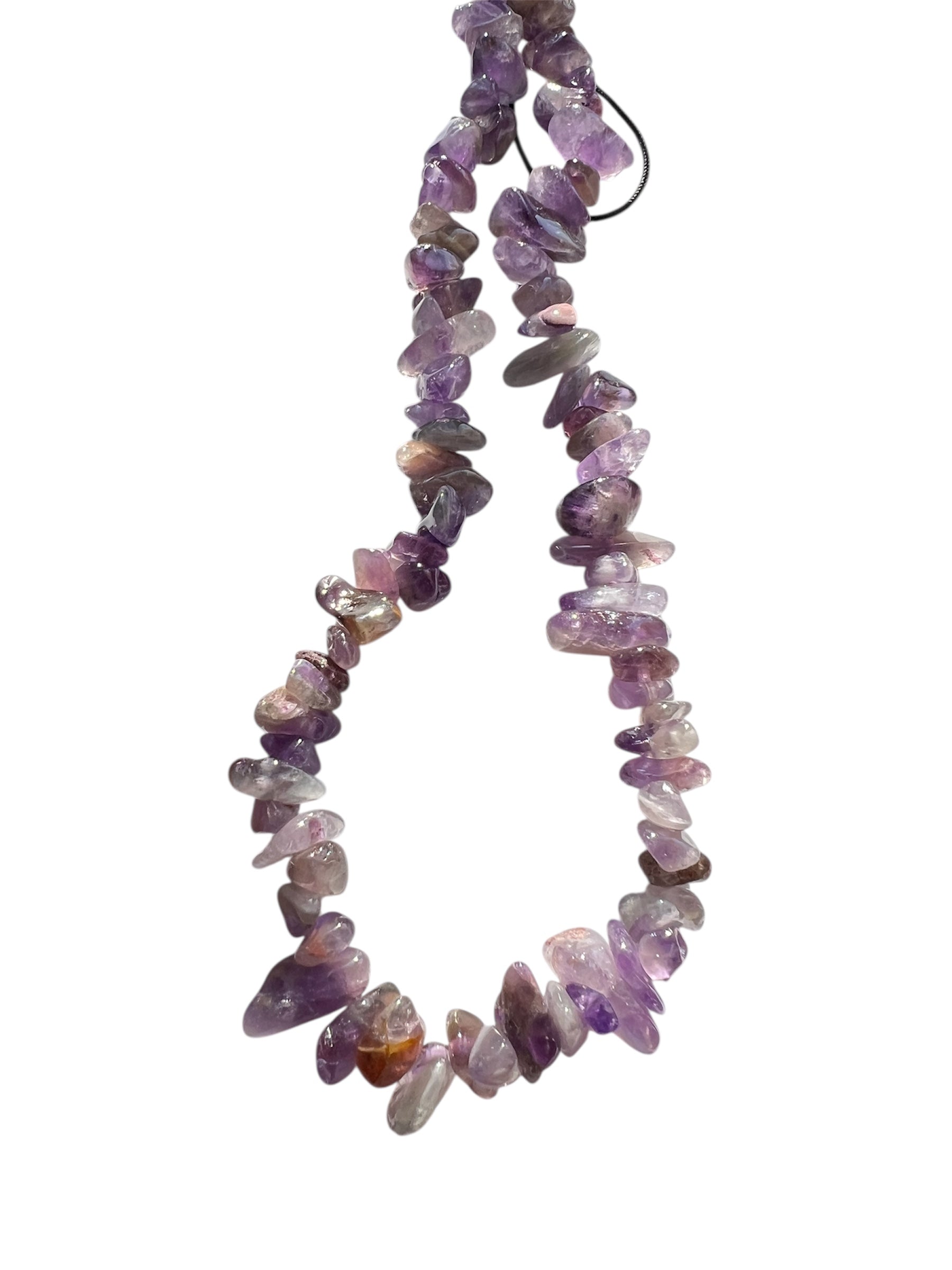 Amethyst Crystal Chip Mobile Phone Wristlet Strap