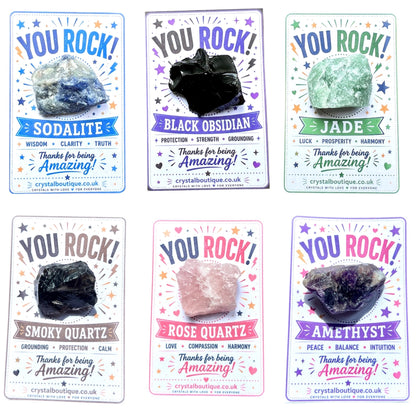 YOU ROCK! Crystal Gift Pocket Card - Crystal Boutique.co.uk