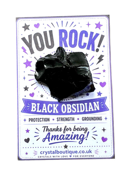 YOU ROCK! Crystal Gift Pocket Card - Crystal Boutique.co.uk