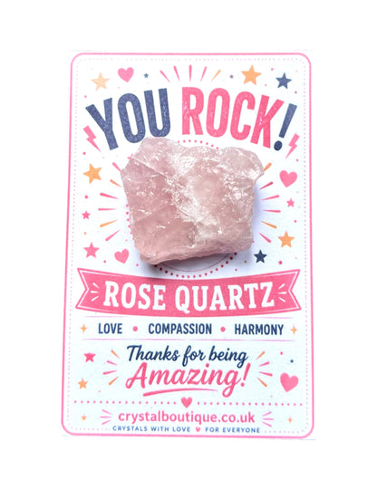 YOU ROCK! Crystal Gift Pocket Card - Crystal Boutique.co.uk