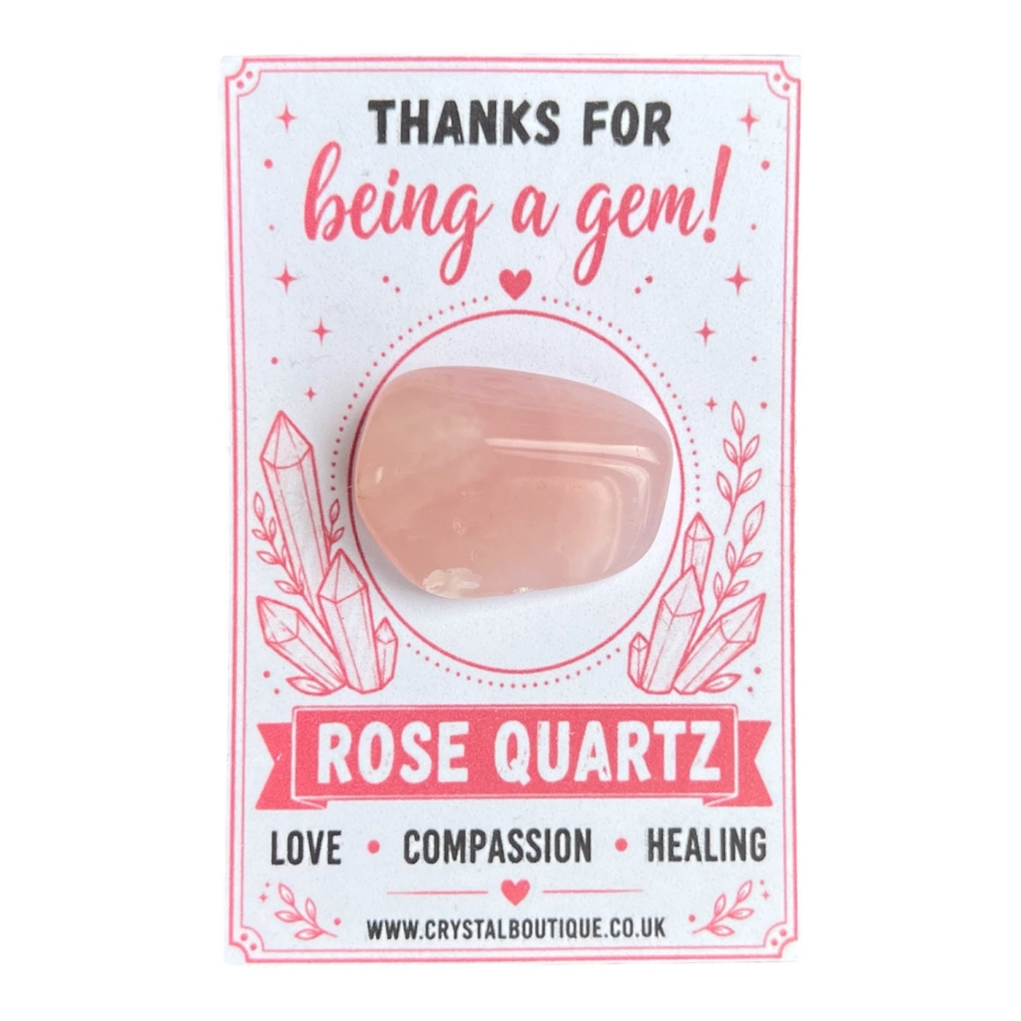 Thanks for Being a Gem! Crystal Gift Pocket Card