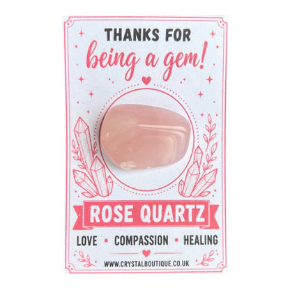 Thanks for Being a Gem! Crystal Gift Pocket Card