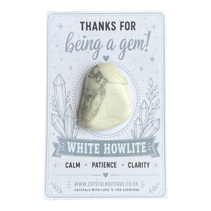 Thanks for Being a Gem! Crystal Gift Pocket Card