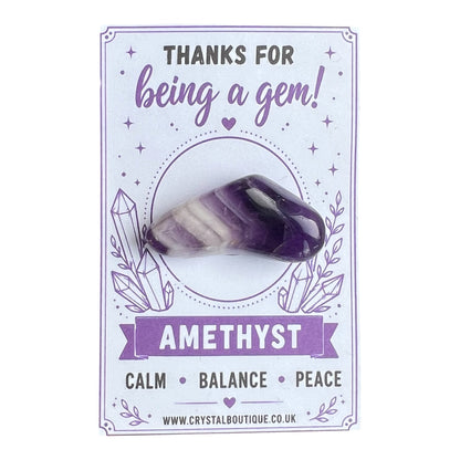 Thanks for Being a Gem! Crystal Gift Pocket Card